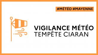 Tempete Ciaran en Mayenne VIGILANCE ORANGE vents violents frontpageactusprincipales