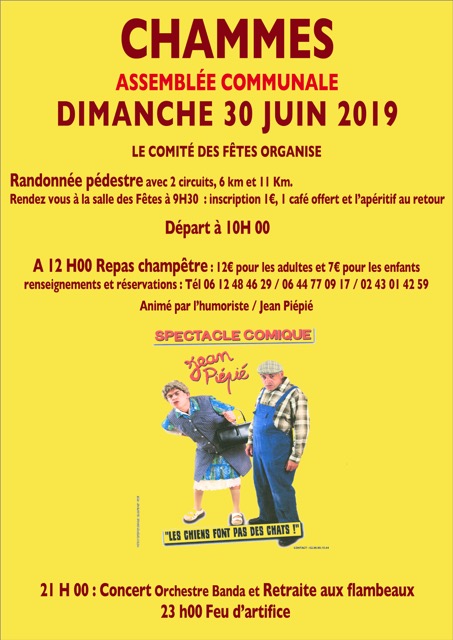 affiche sans chammes assemblée 2019